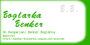 boglarka benker business card